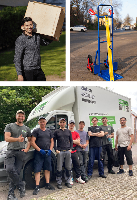 Bildersammlung Mitarbeiter und Equipment